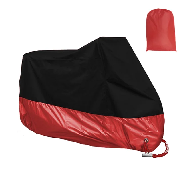 Всесезонный водонепроницаемый дождевик для мотоцикла 210D, подходит для мотоцикла до 116 дюймов, дождевик с отверстиями для замка