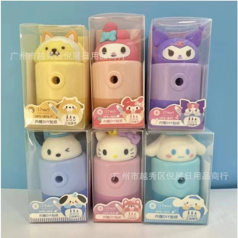 Cartoon Pencil Sharpener Anime Mechanical Pencil Sharpener Hand Crank Pencil Knife Tools