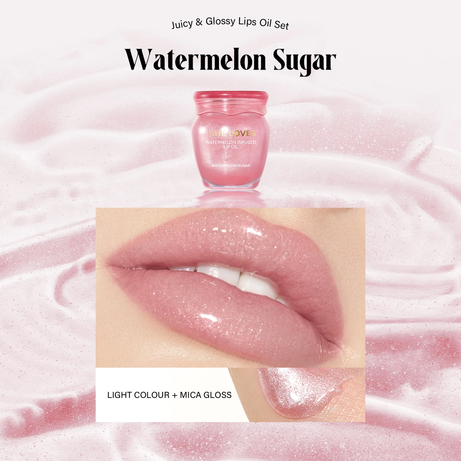 Hot selling deep nourishment dead skin removal fading lip lines preventing dryness and cracking honey watermelon lip oil