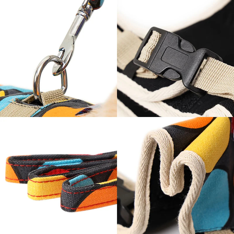 Dogs Clothes Luxury Collar Dog Harness Vest Cloth Pets Leash Outdoor