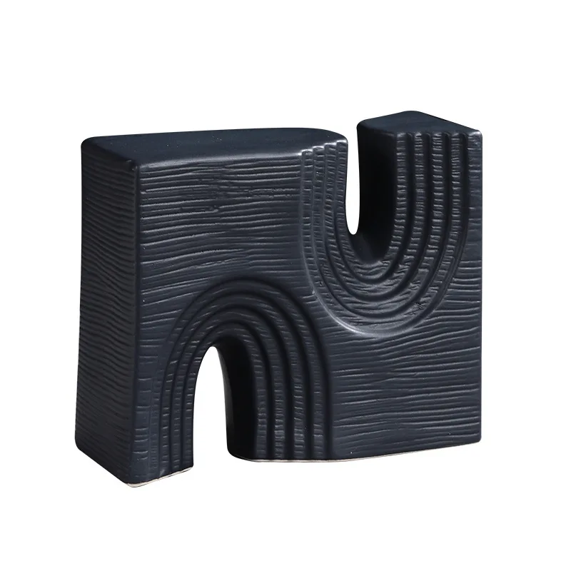 
Creative light luxury abstract geometric ceramic ornaments modern light luxury ceramic crafts ornaments 