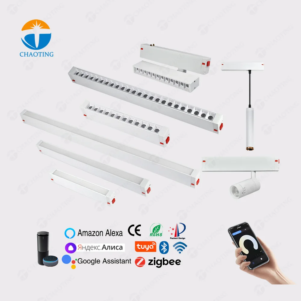 Best Selling Product 2021Low Voltage Dimmable Track Lighting System 12V 24V Circular Magnetic Remote Focus Circle Lights