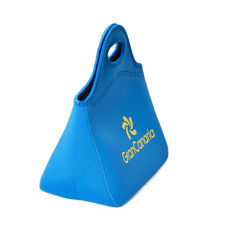 Wholesale Custom Heat transfer Blank Neoprene Custom Tote Bag School Outdoor Shopping Tote Lunch Tote Bag For DIY Printing