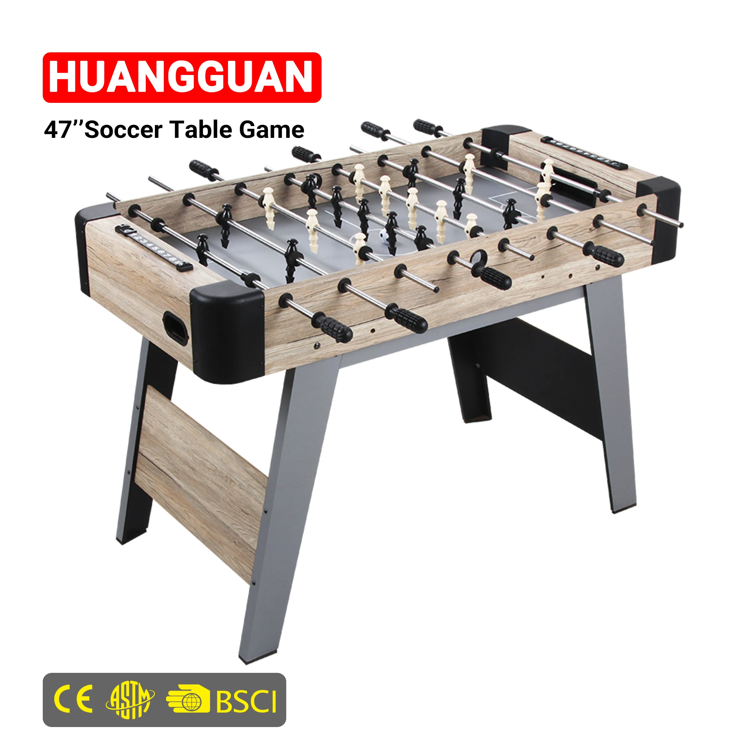 Huangguan 47 Inch Football Table Game Factory Wholesale Foosball Game Table For Adults Soccer Table For Game Night