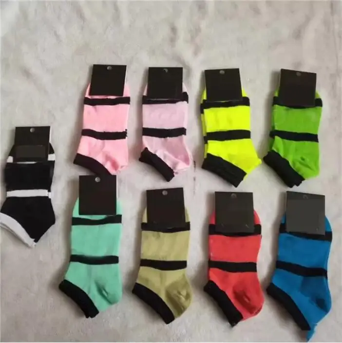 Women Sock with Tags Sports Basketball Soccer Teenagers Cheerleader Adult Cotton Short Ankle Socks Black Designer Pink Socks