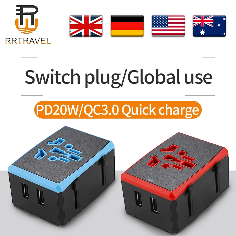 BS8546 Универсальный дорожный адаптер с 4 usb-портами для Великобритании США Австралии