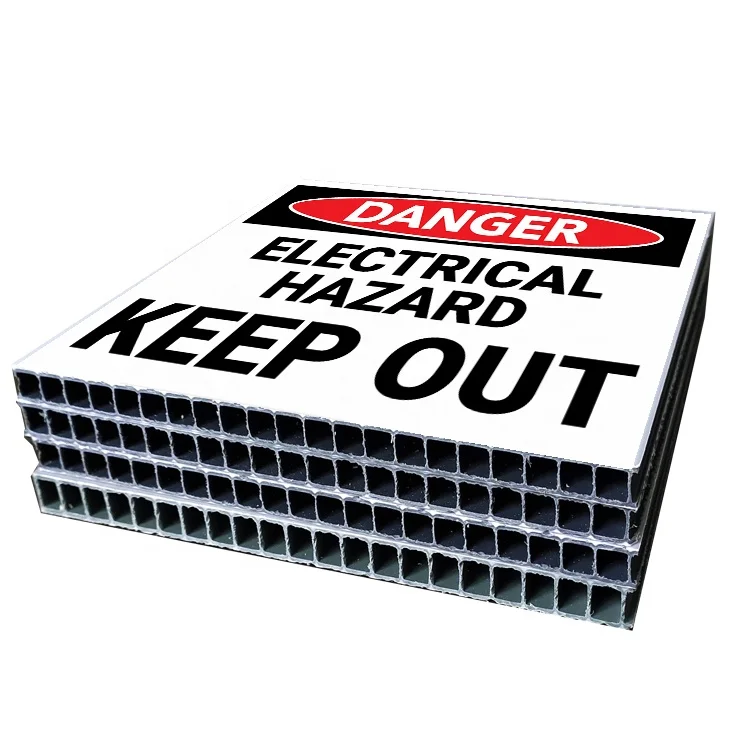 18 mm weather resistance   ink- color without fade or damage with the rain PP Corrugated Plastic Signs