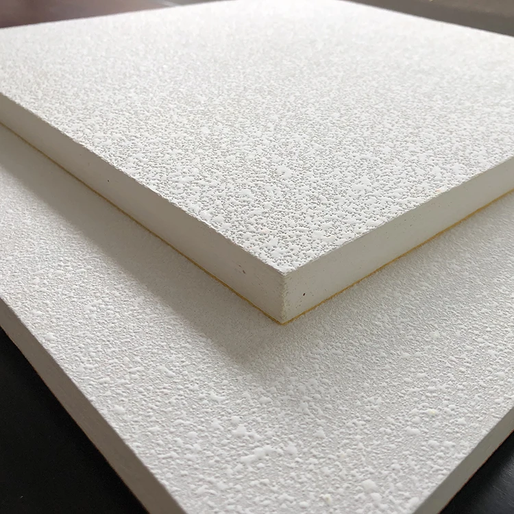 High Quality Ceiling Board 20 Mm Thick Mineral Fiber False Acoustic Ceiling Noise 2*4ft Price