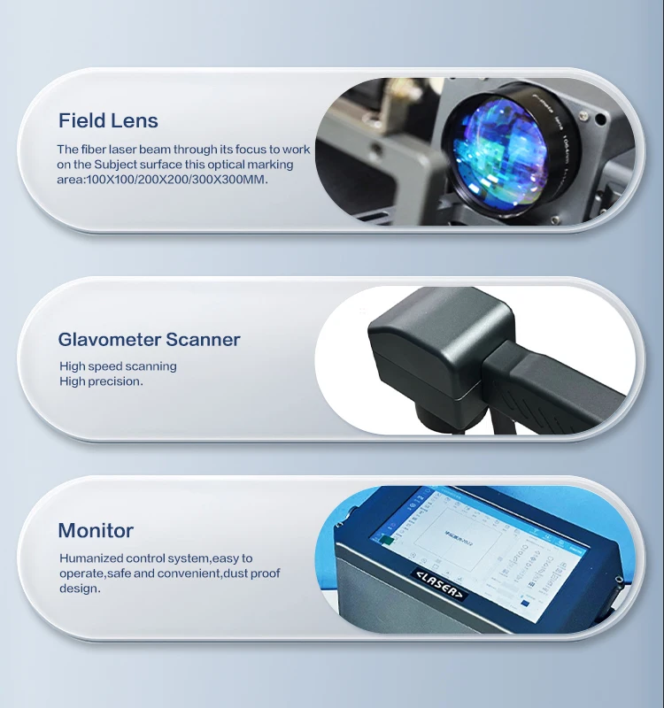 Handheld Fiber Laser Metal Stainless Steel Aluminum Plastic Engraving Machine 20w 30w 50w