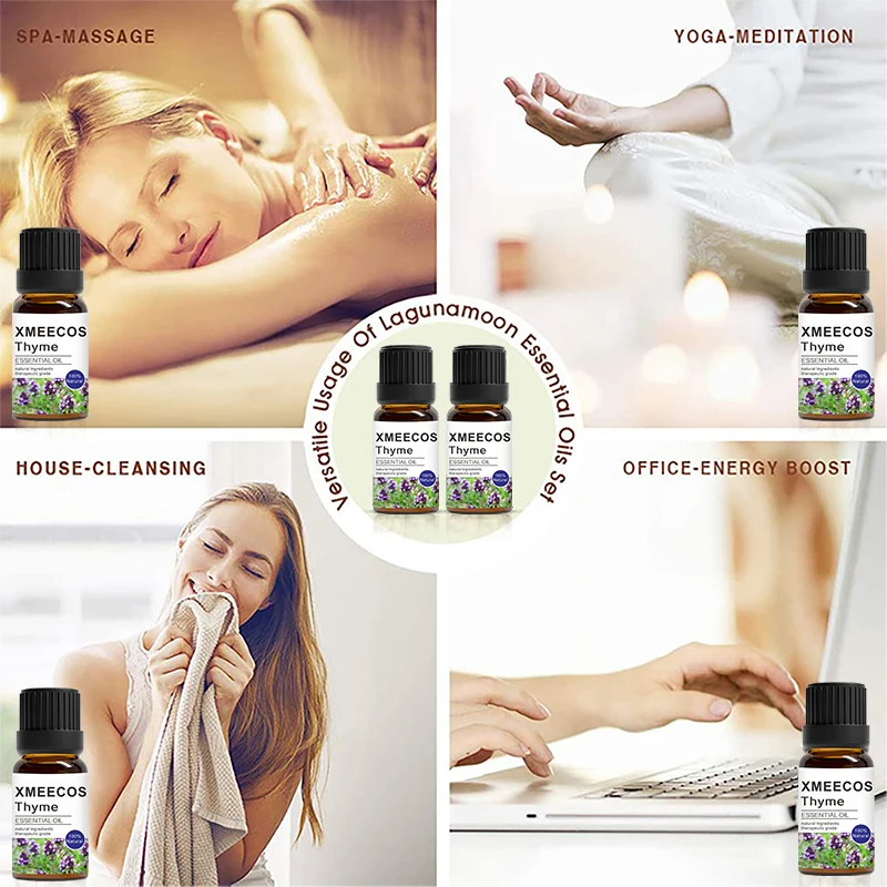 Aromatherapy Essential Oils Natural Organic Plant Floral Essencial Oil Set Bathing Massage Aroma Diffuser Huile Essentielle