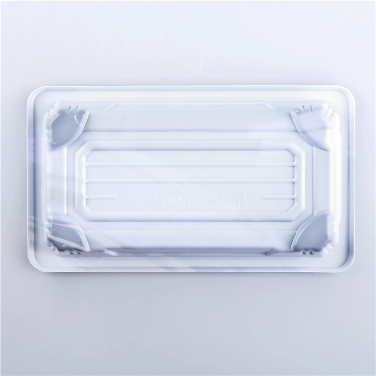 SM1-1100FA Food Tray Dish Plate For Fast Food Snack Bbq Packing Disposable Fruits Packaging Plastic Boxes