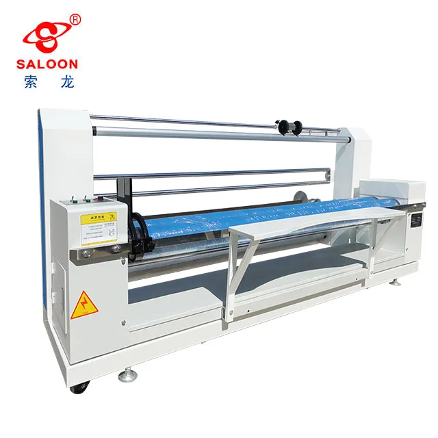 Saloon Woven Fabric Edge Aligned Cloth Rolling Machine