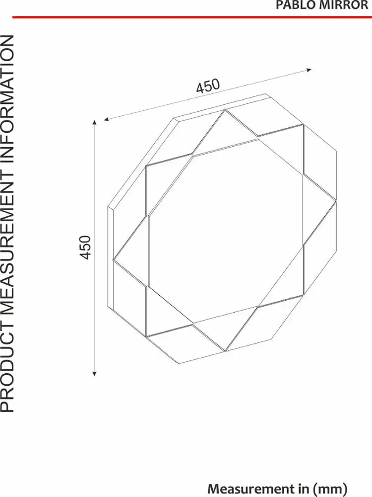 Exclusive Pablo Modern Decorative Wall Wooden Mirror