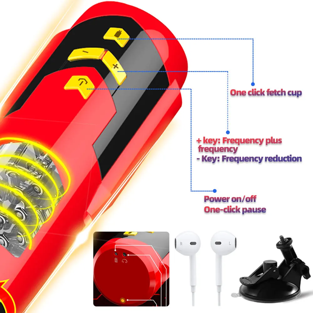 Online Shop 10 Frequency Vibration Adult Masturbators Machine Electric Tpe Vegina Sex Toy For Men