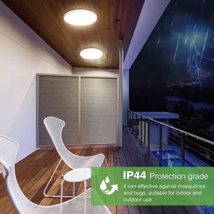 Motion Sensor Ceiling Lights 12Inch 3000lm Home Indoor Surface Mounted Flat Light 24W LED Flush Mount
