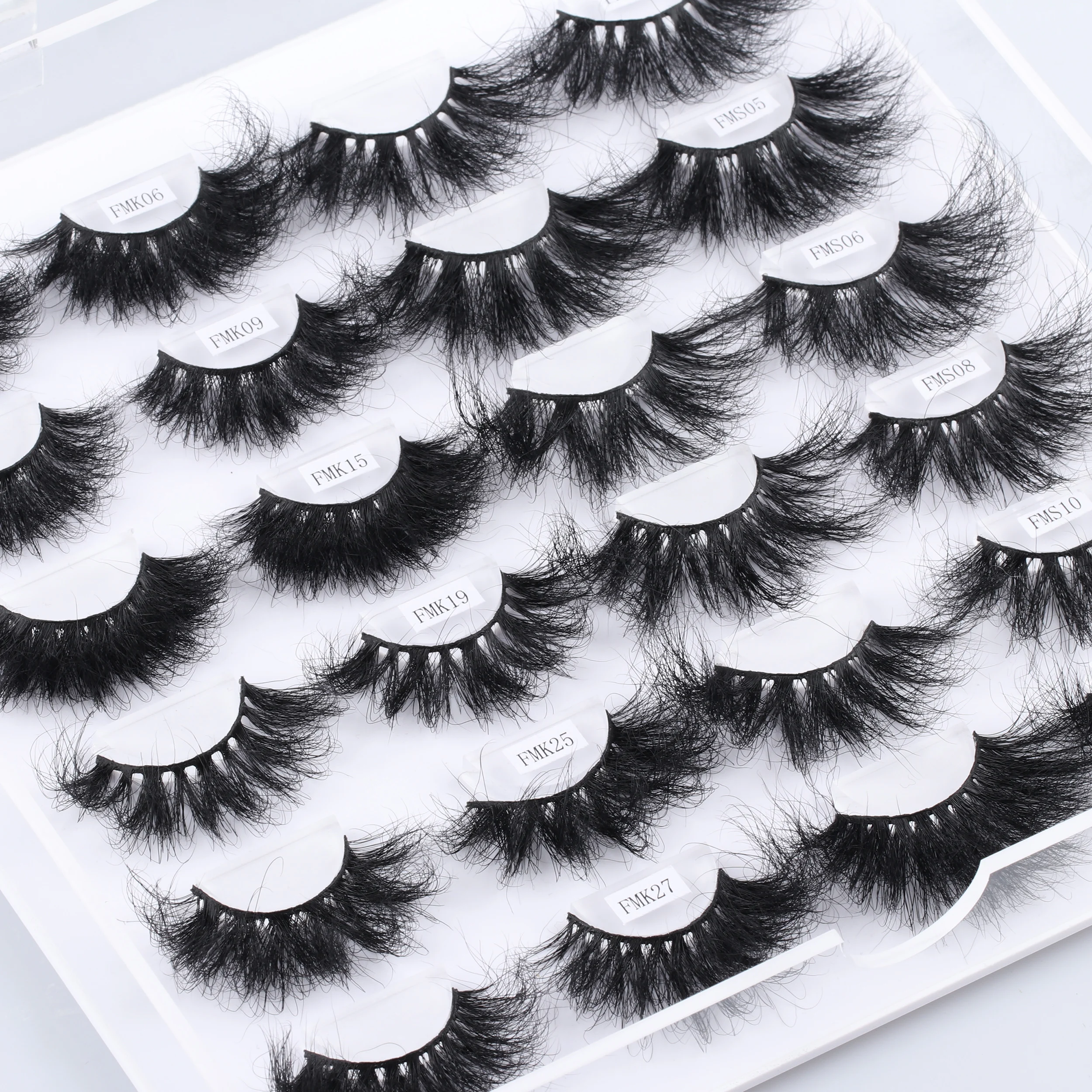  Worldbeauty High Quality fluffy 3D mink Lashes Eyelashes Mink Eyelash