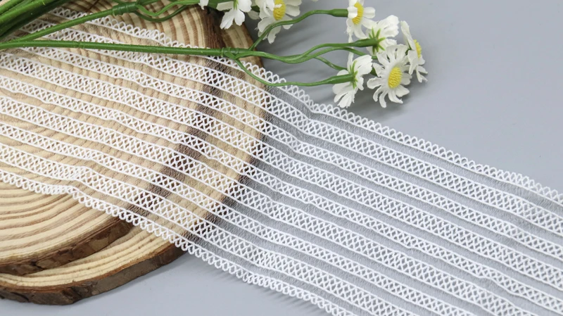 Hot selling commonly use DIY elastic trim white wide custom elastic band for clothing