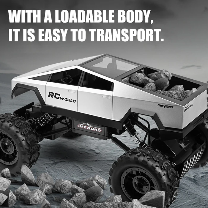 1/14 гусеничный альпинистский автомобиль игрушки 4wd Rc т Esla пикап игрушка кибергрузовик внедорожник Дистанционное управление