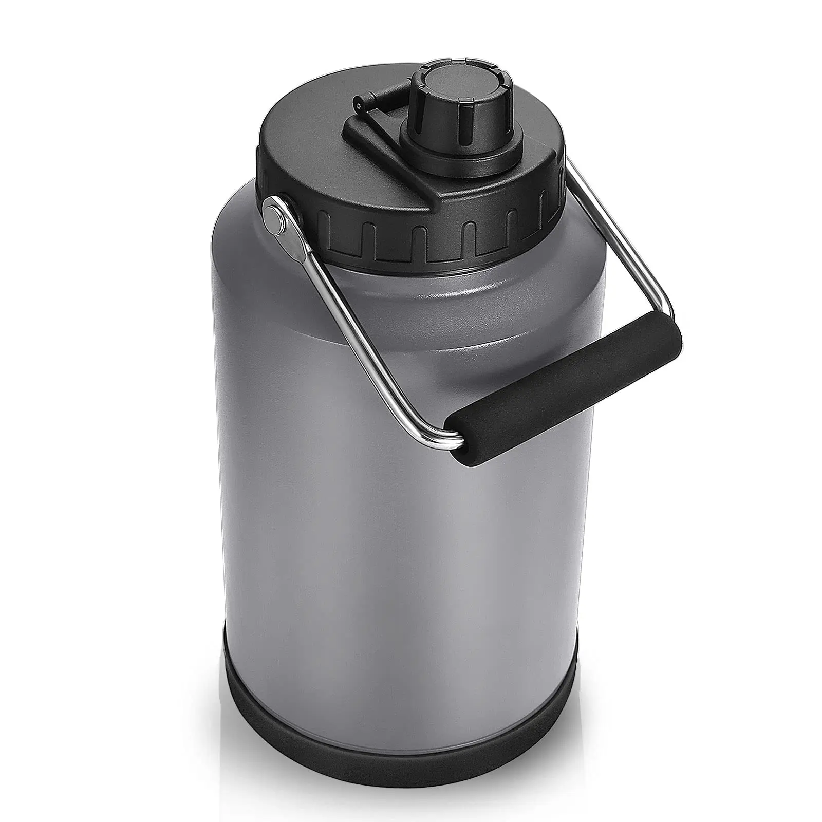 White Reusable Beer Growler Water Bottles Stainless Steel 1 Gallon Water Bottles 4 Litre Jug 2000Ml Thermos Vacuum Flask Arabic