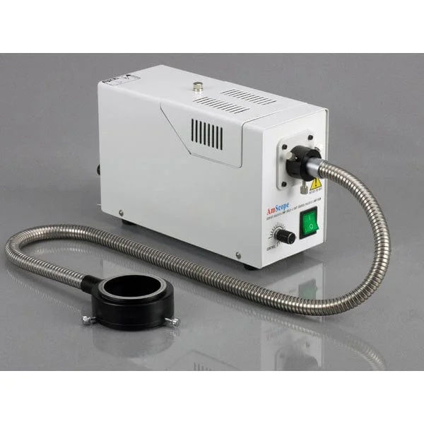 AmScope 3.5X-90X Trinocular Fiber Optic Boom Stereo Microscope with 10MP Camera