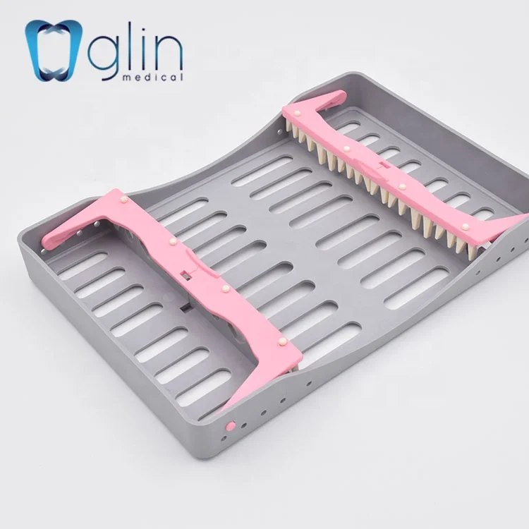 Стоматологическая стерилизационная коробка для инструментов/с 10 держателями/автоклавируемая при высокой температуре/G-032B