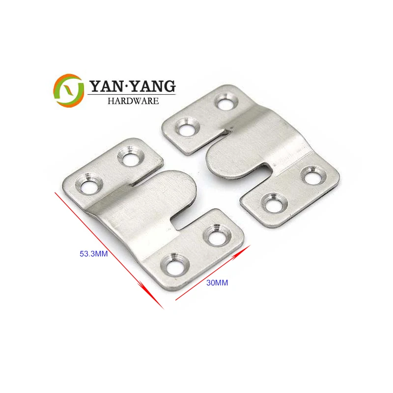 Yanyang Sale Two Holes Metal Sectional Sofa Connector Furniture Fitting Connecting