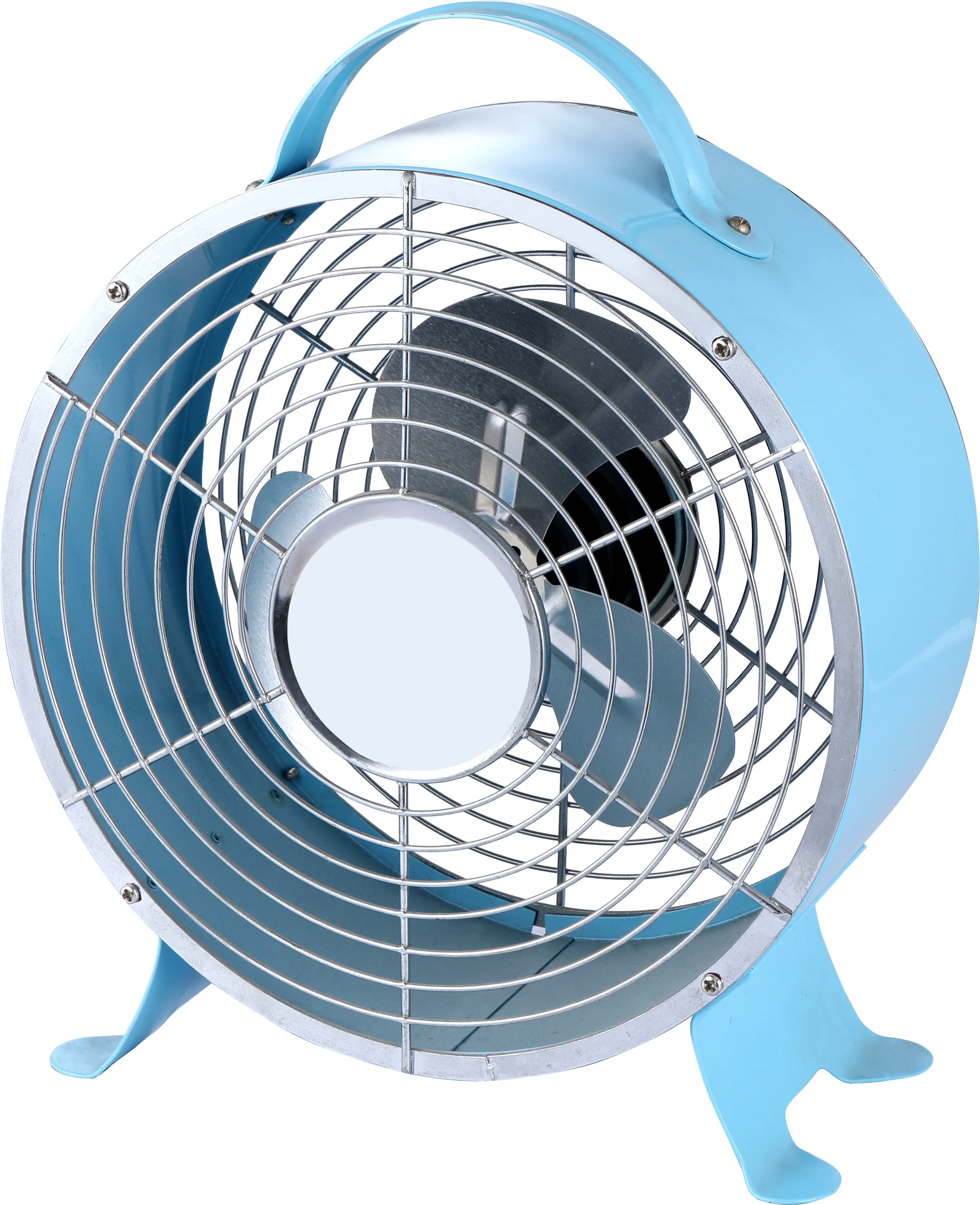 AC DC Clock fan 9 inches mini fan HJ-9UC convenience solar fan 12V 2 SPEEDS