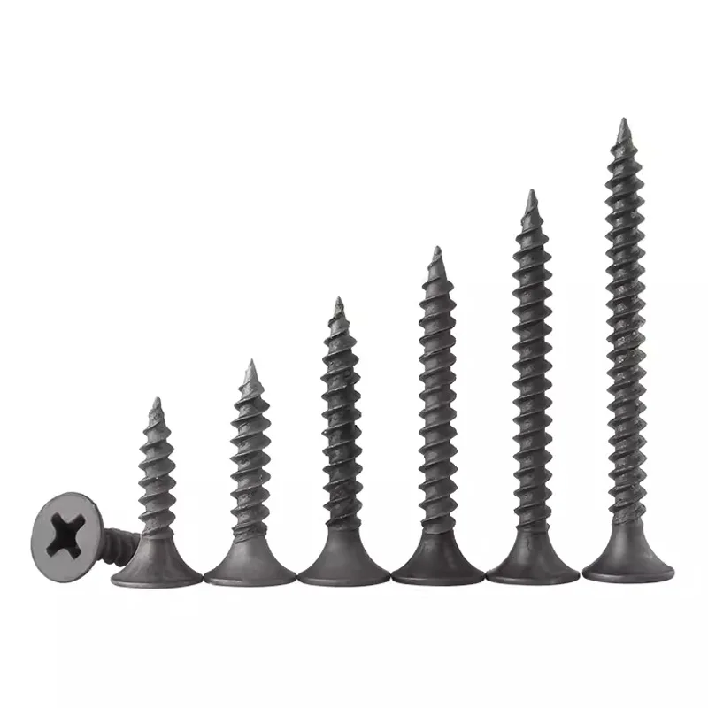 All Models Black Drywall Screws for Metal Bugle Head Plasterboard Self Tapping Drywall Screw Manufacture