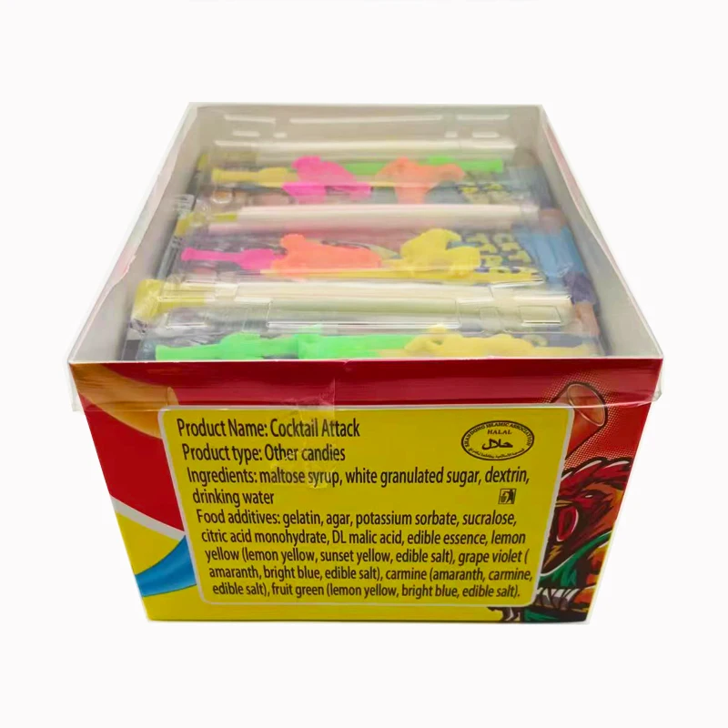 New Arrival CC Stick Sour Taste Cocktail Flavor Candy with Roster and Sword Toy