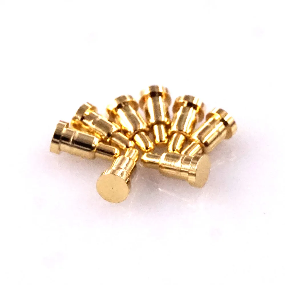 Spring Loaded Pogo Pin Connector 4.0 mm Height SMD PCB Straight Flange 2.0mm 12VDC 1A Single Spring-Loaded Contact