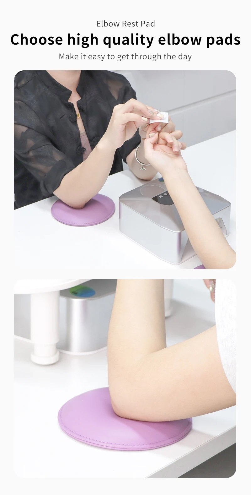New Arrival Soft Nail Tech H2 Elbow Rest Elbow Pad Manicure Arm Rest Hand Pillow for Nail Supplies For Nail Salon
