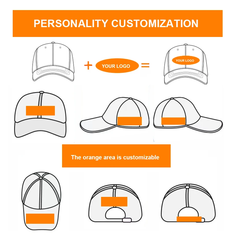 Custom Trucker Hat Summer Travel Solid Color Beach Embroidered Baseball Hat Cap for Men Spring And Summer New Outdoor Sports Hat