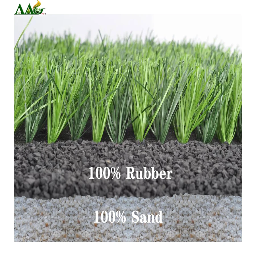 AAGrass green synthetic soccer pitch prices football grass carpets artificial football turf for sale