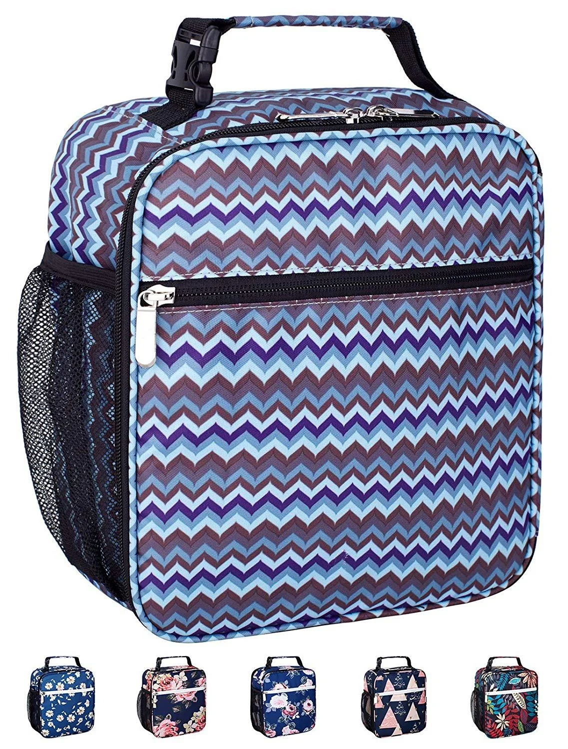 Custom color printed kids cooler lunch bag portable adjusted shoulder strap lunch bag insulated lunch bag for kids