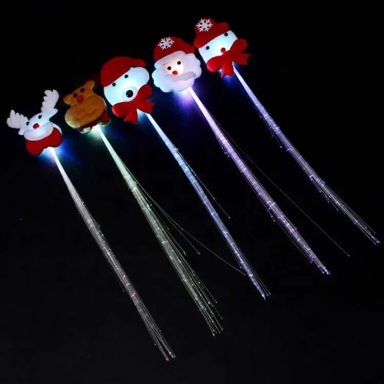 Wholesale Christmas Glow Bracelet Necklace Ring Hairpin Children Toys Flash Christmas Tree