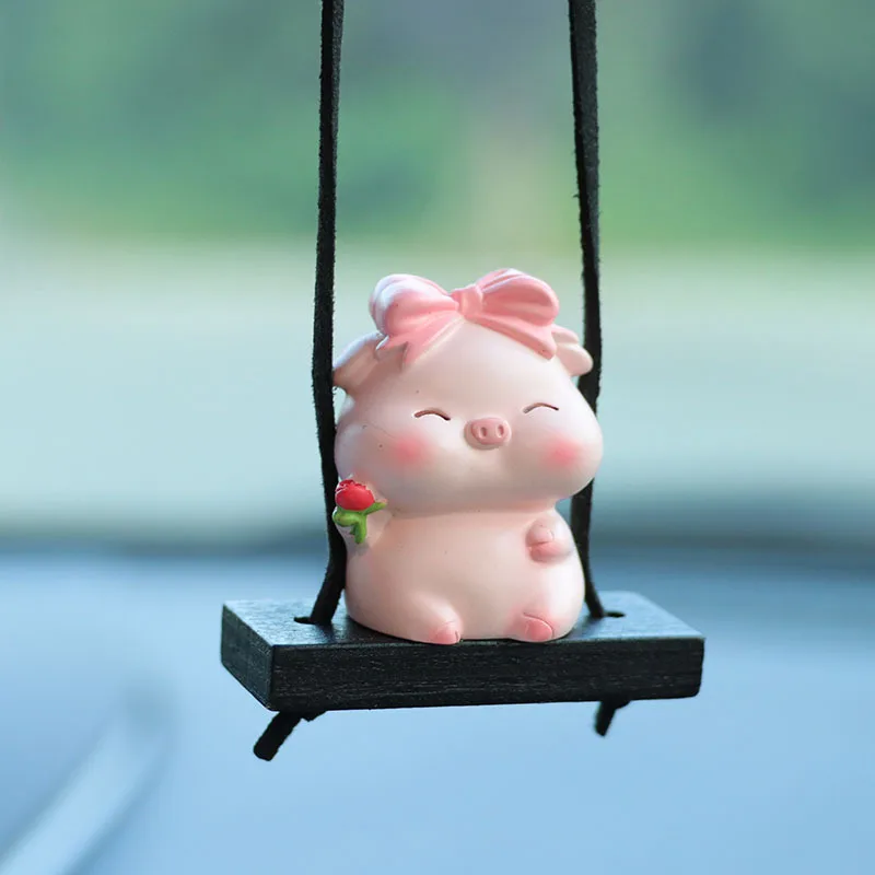 Wholesale Funny Car Display Decoration Stickers Auto Interior Decoration,Car Dashboard Piggy Cute Car Interior Decor