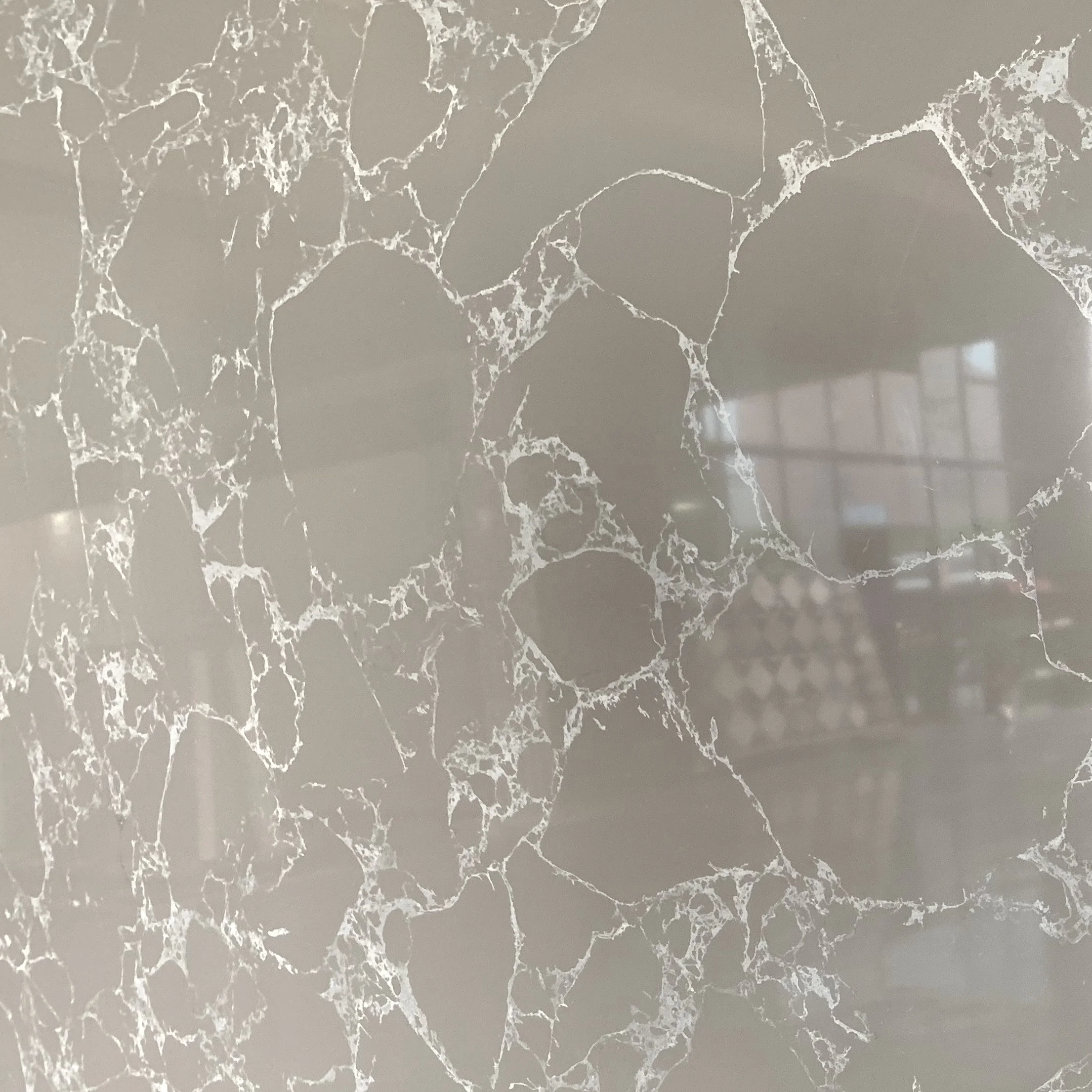 Artificial Hermess Grey Marble Slab Cheap Price Artificial Marble Stone