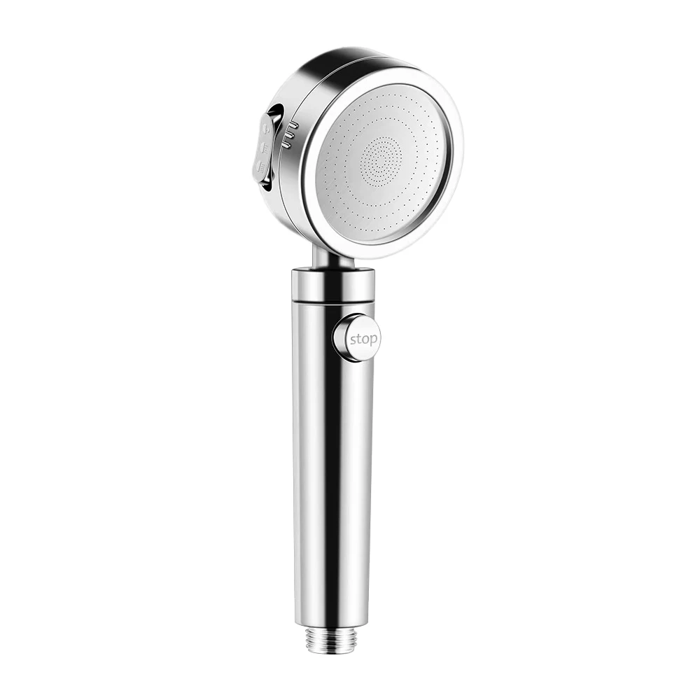 GEE-N 2024 ABS Plastic 3 Functions Sanitary Ware Shut Off Rain Rainfall Hand Shower With Stop Button