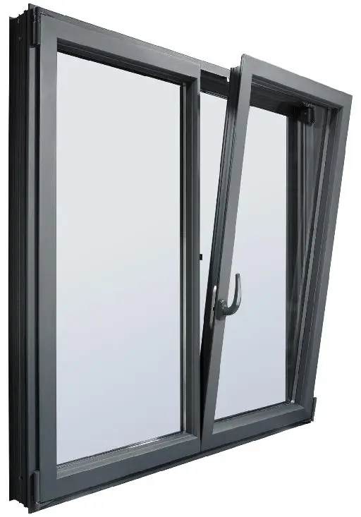 
Aluminum window thermal break double tempered glazed casement window for house 