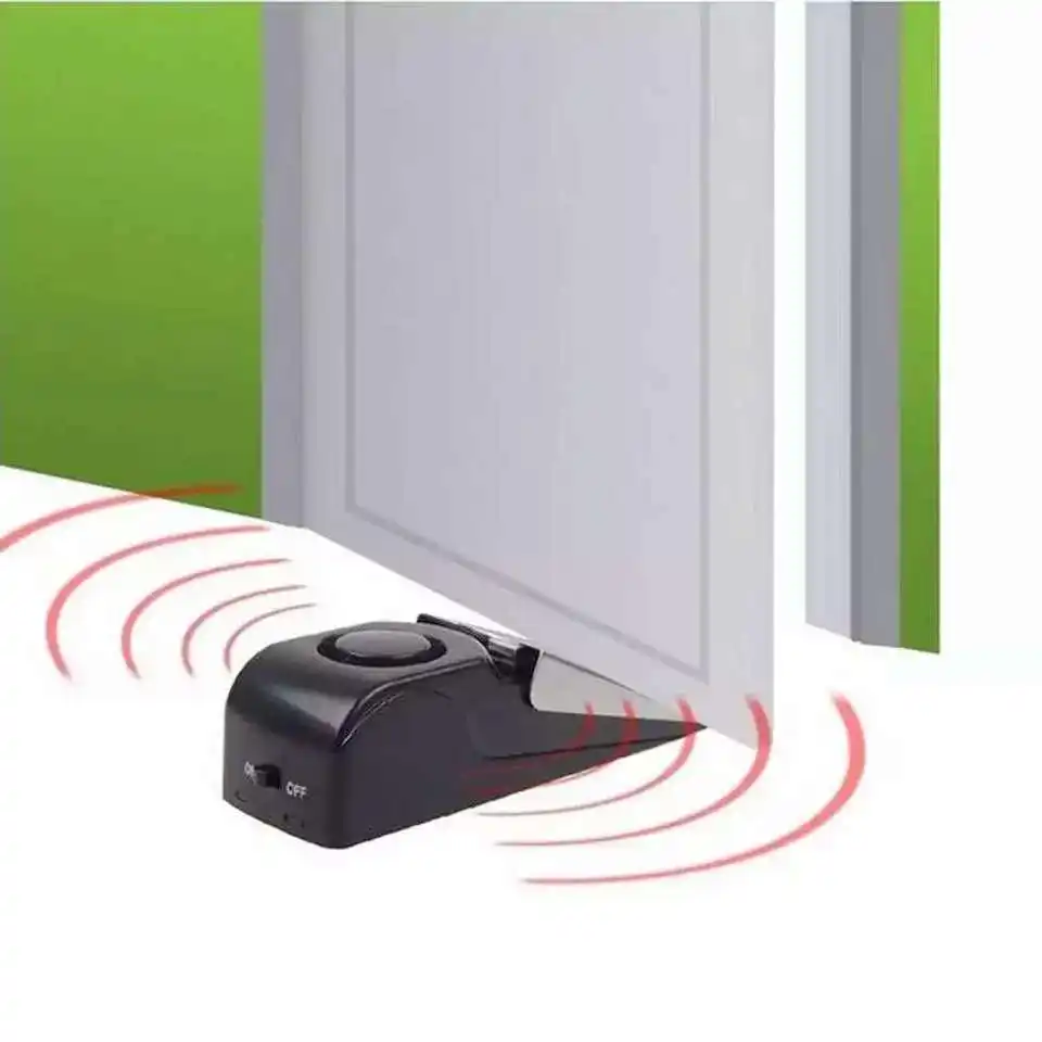 Wholesale Door Stop Alarm Great Traveling Security Door Stopper Doorstop Safety Tools for Home House Anti-theft Alarm System