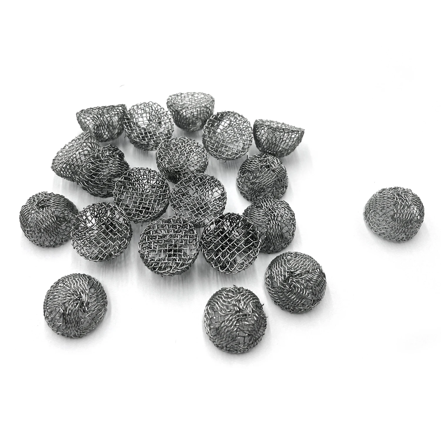15/16/17/18/19/20mm Smoking Accessories Stainless Steel Domed Mesh Net Combustion Ball Smoking Pipe Filter