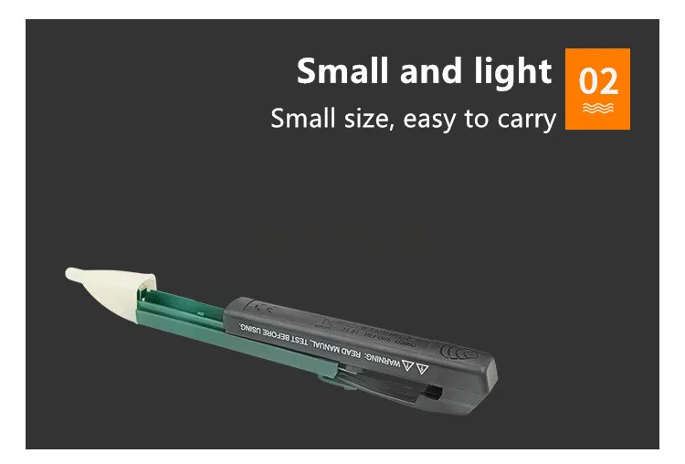 Safety Sound Light Alarm Intelligence Non Contact Electrical Test Pen With Induction Function