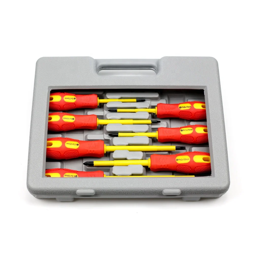 7pcs electric insulated 1000V VDE screwdriver screw driver set