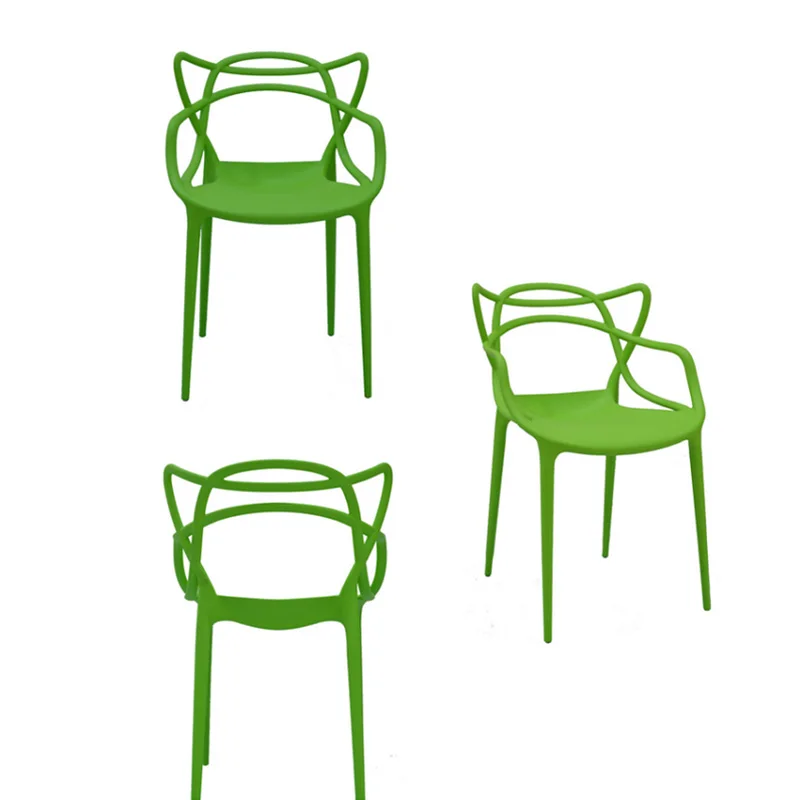 Hot Selling Smooth Edgestrimming Carefully Plastic Chair Outdoor Dining Leisure Chair Plastic