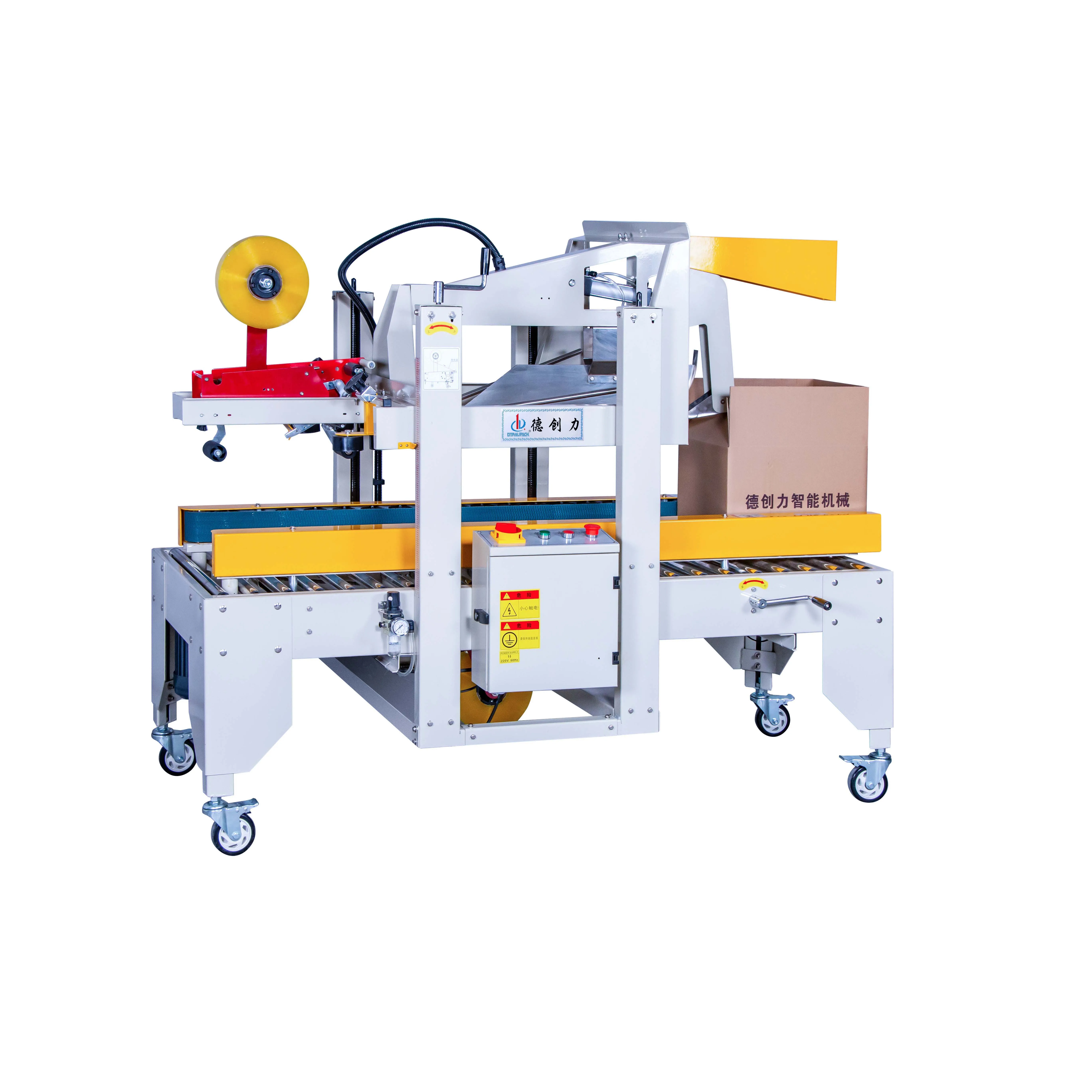 Automatic Top Flap Folding and Easy Manual Carton Size Adjustable Carton Sealer Machine