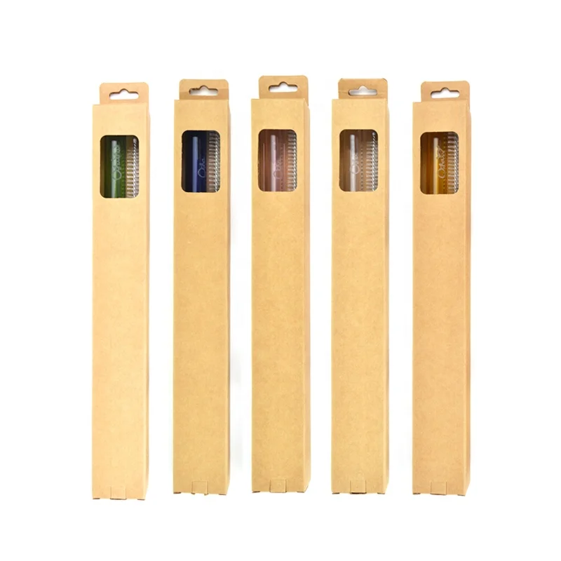 Стеклянная трубочка для здорового образа экологически чистая Бытовая прямая трубка трубочек трубочки 8 мм