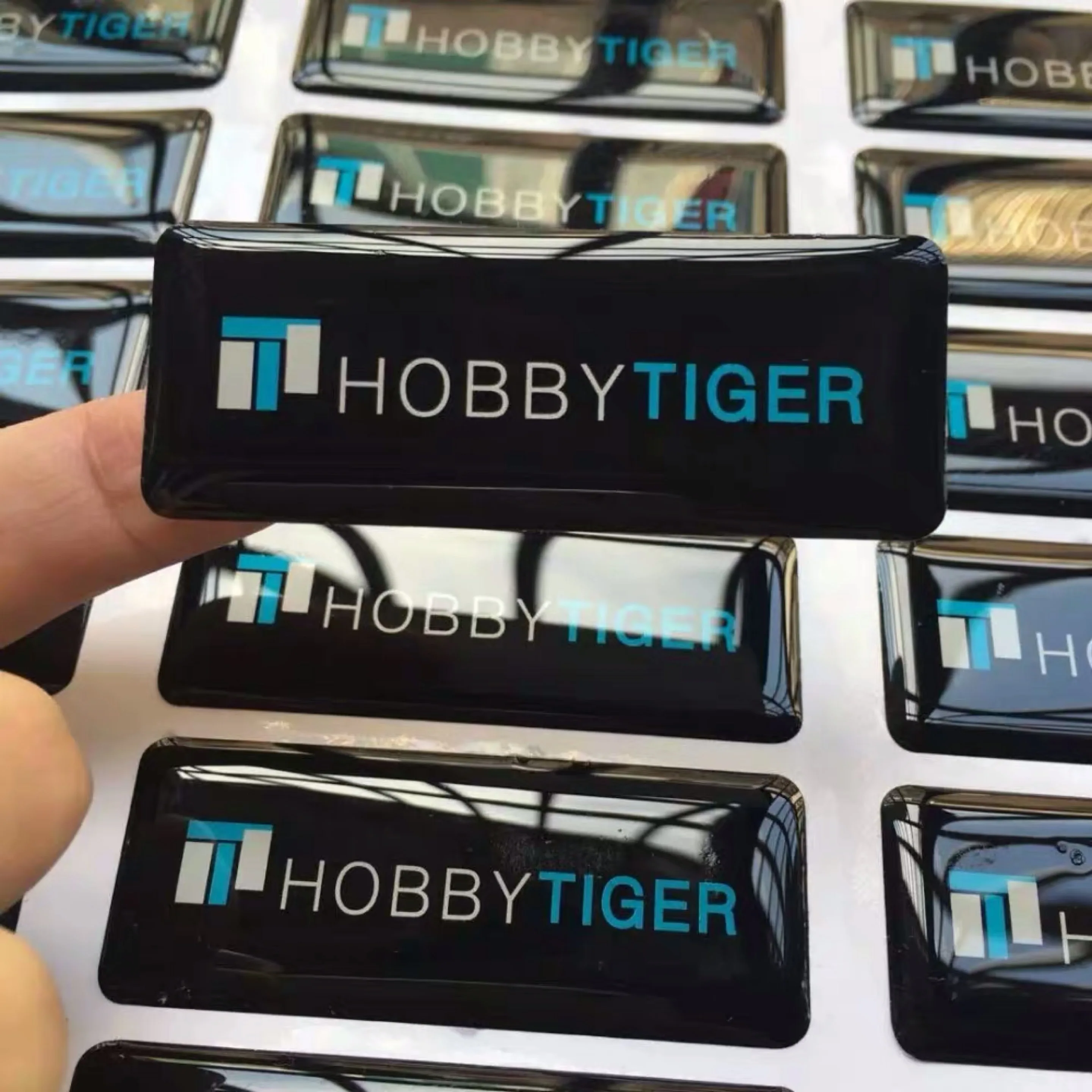 Excellent finish Adhesive Cricket Bat Sticker, Tear resistance cricket sticker nameplate , cricket logo label