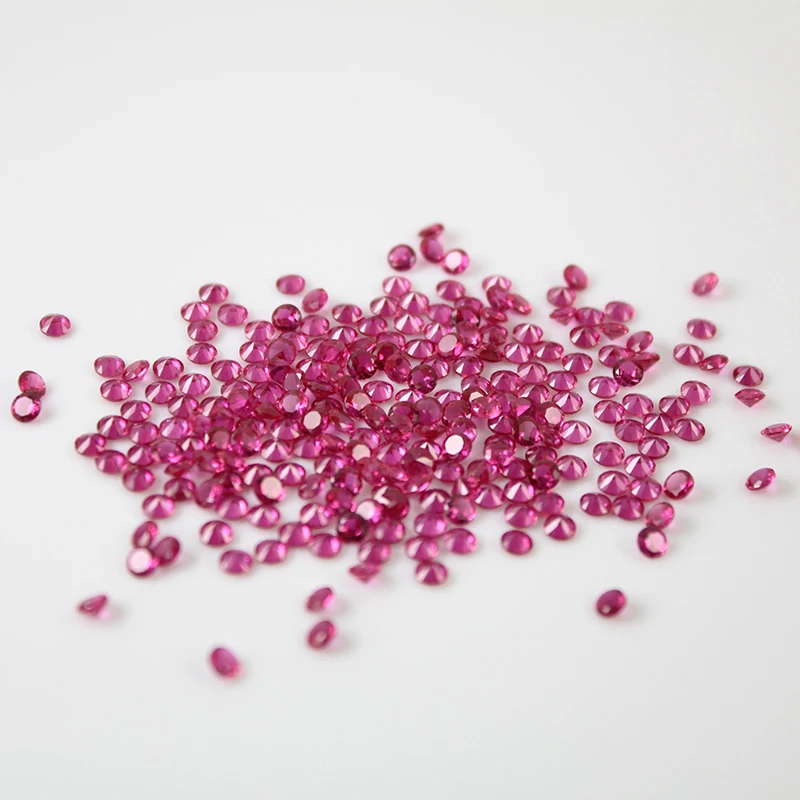 Starsgem блестящий камень 5 # синтетический корунд драгоценный круглой формы для рукоделия с термообработкой