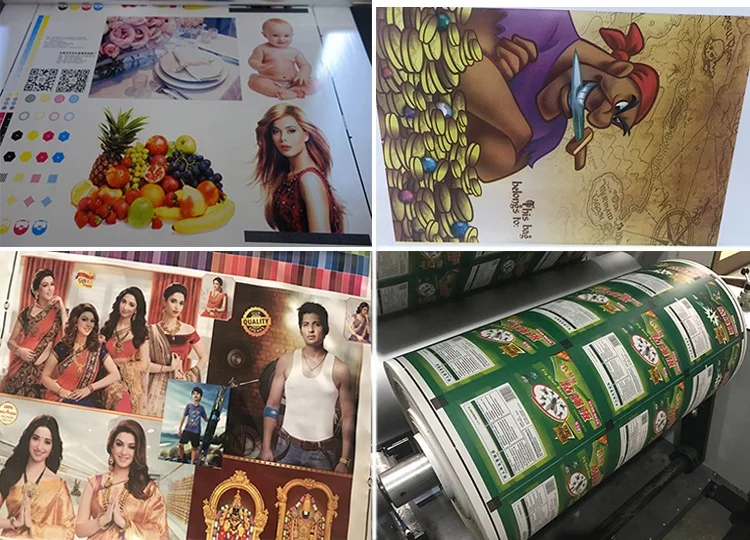 6 Six Color High Speed 130m/min Double Sides Printing Plastic Nylon Polythene PE BOPP CPP Film Paper Roll Flexo Printing Machine