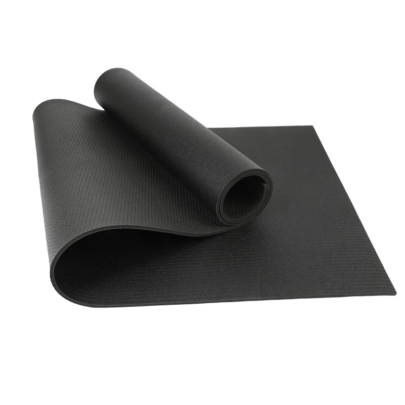 Wholesale High Density Custom Logo Eco Friendly Anti Slip Strong Grip 5mm 6mm 8mm Pvc Black Yoga Mats Yogamat